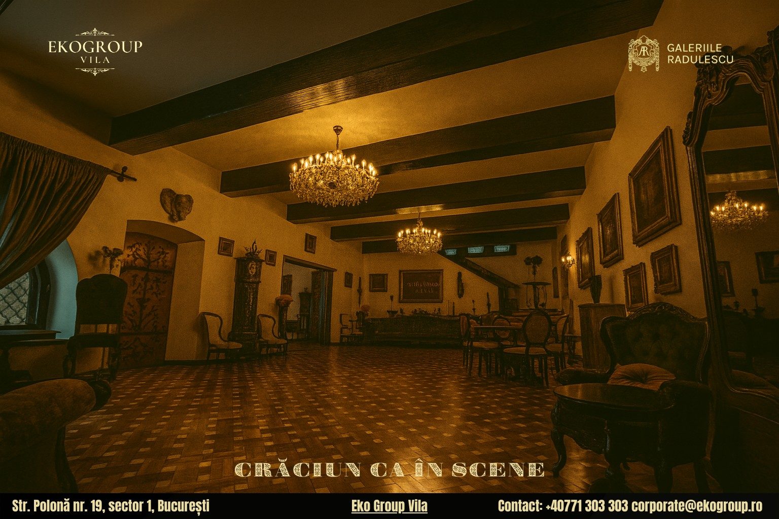 Crăciunul anilor ’30 – o experiență splendidă ca un film de Crăciun în atmosfera Eko Group Vila