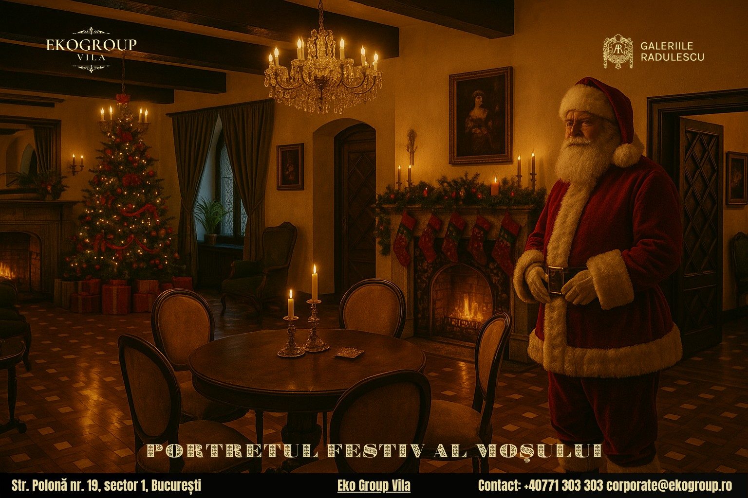 Moș Crăciun în anii ’30 la Eko Group Vila: O privire asupra sărbătorii autentice a copilăriei fără reclame